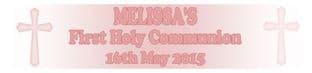 Personalised Girl First Communion Banner Design 3
