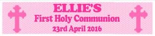 Personalised Girl First Communion Banner Design 5