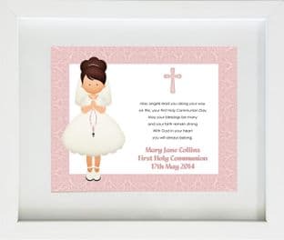 Personalised Girls First Holy Communion Print