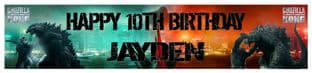 Personalised Godzilla vs Kong Banner