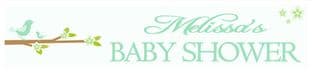 Personalised Green Baby Shower Banner Design 5