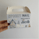 Personalised Halloween Blue Spooky Mail Treat Box- Empty.