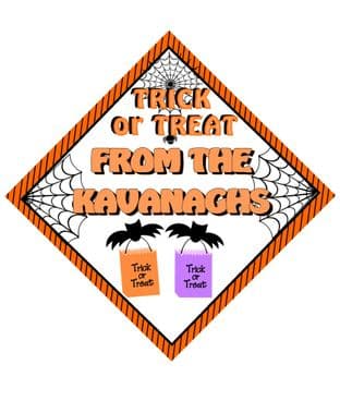 Personalised Halloween Window Sign Design 3