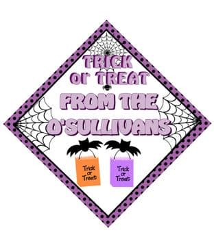 Personalised Halloween Window Sign Design 4