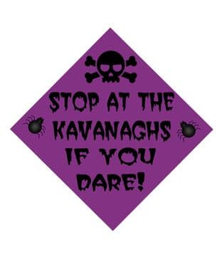 Personalised Halloween Window Sign Design 6