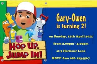 Personalised Handy Manny Invitations