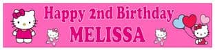 Personalised Hello Kitty Banner