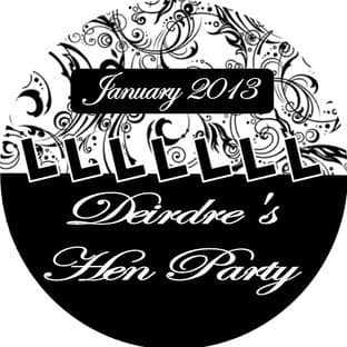 Personalised Hen Night Sticker Design 1