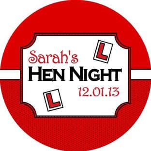 Personalised Hen Night Sticker Design 10