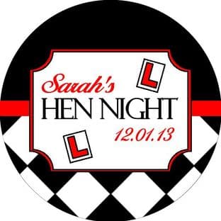 Personalised Hen Night Sticker Design 12