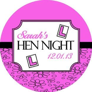 Personalised Hen Night Sticker Design 13