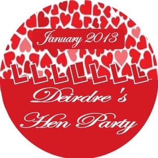 Personalised Hen Night Sticker Design 2