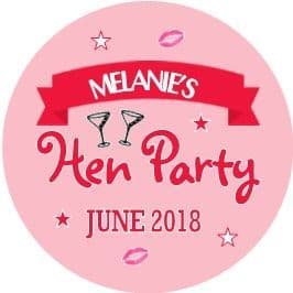 Personalised Hen Night Sticker Design 20