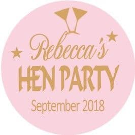 Personalised Hen Night Sticker Design 24