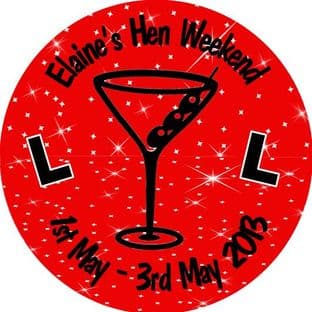 Personalised Hen Night Sticker Design 6