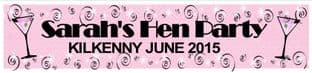 Personalised Hen Party Banner Design 3