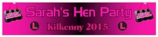 Personalised Hen Party Banner Design 6