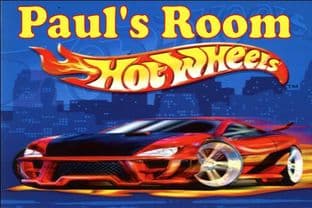 Personalised Hot Wheels Door Plaque