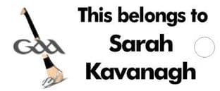 Personalised Hurling / Camogie Keyring School Bag Name Tag