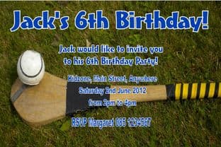 Personalised Hurling Invitations