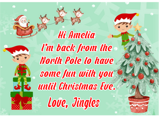 Personalised I'm Back Elf Jigsaw