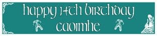 Personalised Irish Dancing Theme Banner