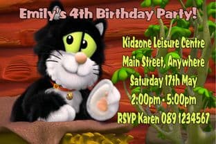 Personalised Jess the Cat Invitations