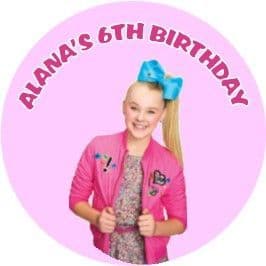 Personalised JoJo Siwa Party Stickers