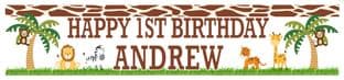 Personalised Jungle Theme Banner