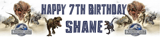 Personalised Jurassic World Banner