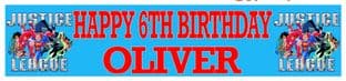 Personalised Justice League Banner