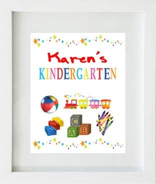Personalised Kindergarten / Playschool Print