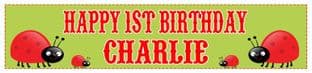Personalised Ladybird Theme Banner