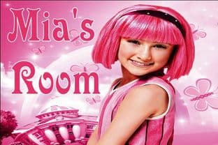 Personalised Lazytown Stephanie Door Plaque