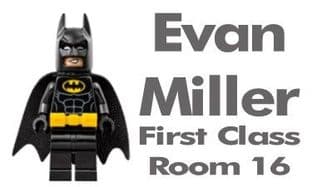 Personalised Lego Batman School Book Stickers