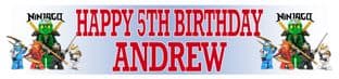 Personalised Lego Ninjago Banner Design 1