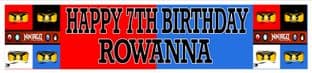 Personalised Lego Ninjago Banner Design 2