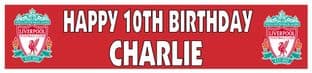 Personalised Liverpool FC Banner