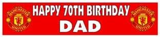 Personalised Manchester United Banner