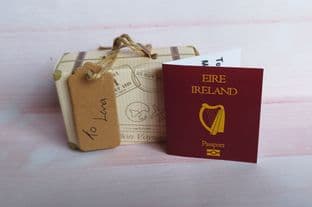 Personalised Mini Suitcase & Passport Reveal Scratch Card