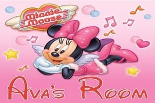 Personalised Minnie Mouse Door Plaque