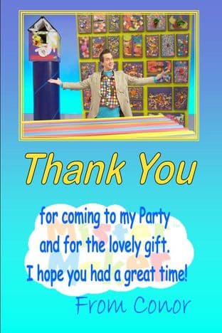Personalised Mister Maker Thank You Cards