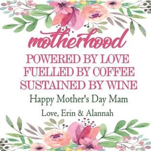 Personalised Motherhood Acrylic Coaster