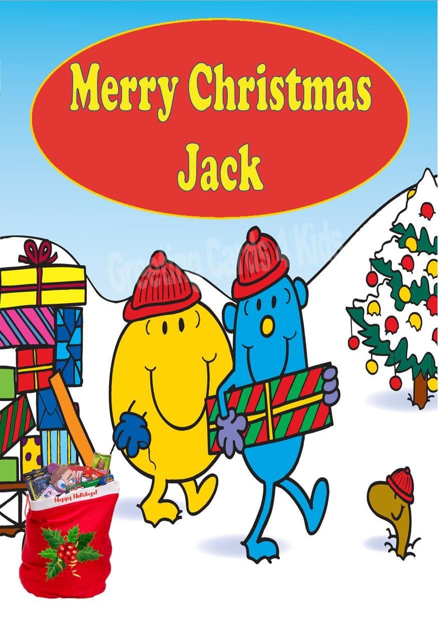 Mr men christmas cards