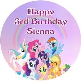 Personalised My Little Pony Cake Topper