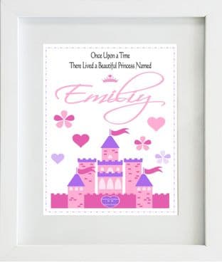 Personalised Once Upon a Time Princess Print