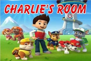 Personalised Paw Patrol Door Plaque