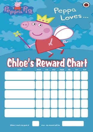 Personalised Peppa Pig Reward Chart (adding photo option available)