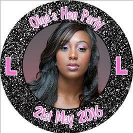 Personalised Photo Hen Night Sticker Design 5