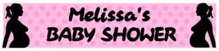 Personalised Pink Baby Shower Banner Design 5